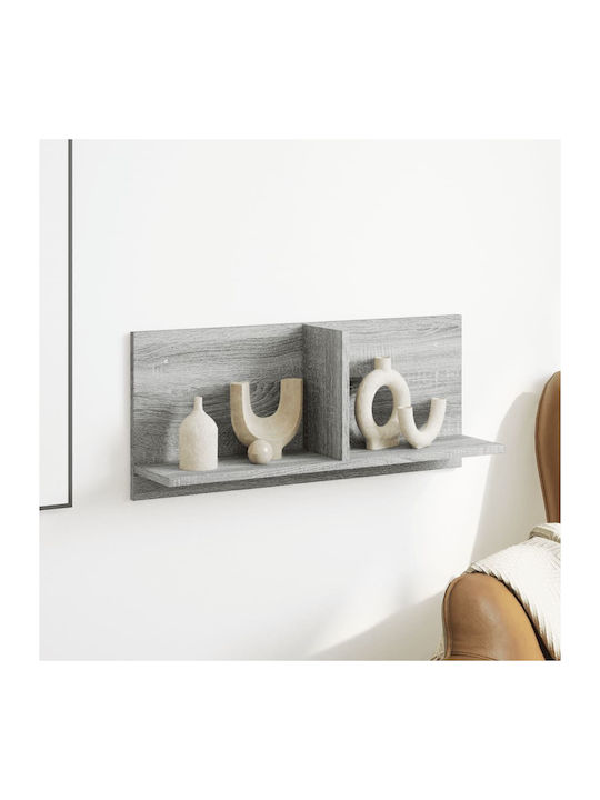 Ράφι Τοίχου Γκρι Sonoma 70x16.5x30εκ.