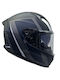 Faseed 910 Matt Black Grey Motorcycle Helmet Full Face ECE 22.06 1500gr with Sunvisor