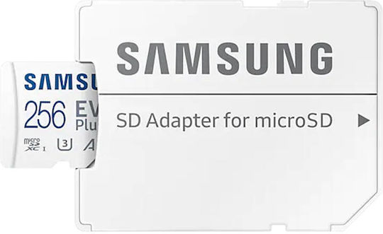 Samsung Evo Plus (2024) microSDXC 256GB U3 V30 A2 UHS-I 160MB/s с адаптер