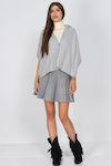 Women's Cardigan with Buttons Gray