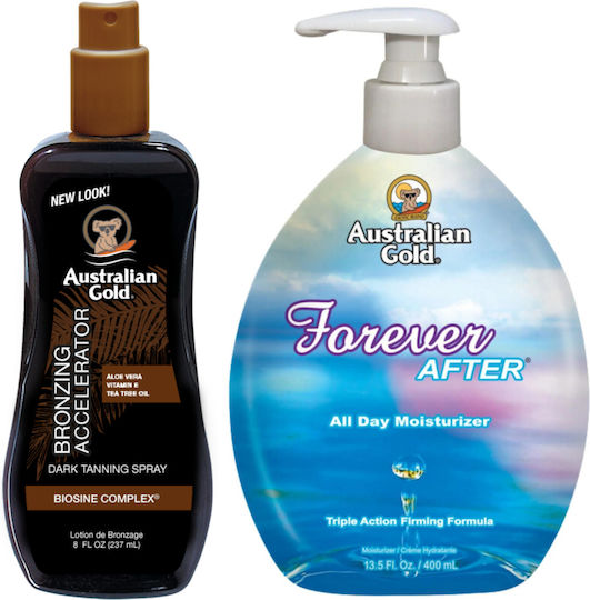 Australian Gold Dark Tanning Accelerator Spray Gel + Forever After 400ml