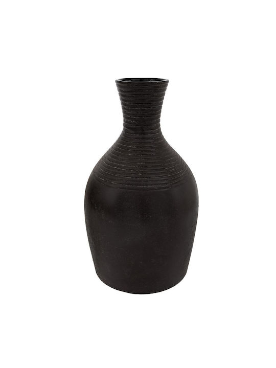 Black Ceramic Vase 27x27x45cm 88088 Iliadis