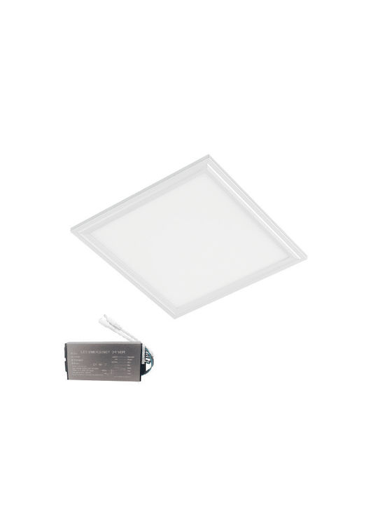 Elmark Pătrat Încastrat Panou LED Putere 40W cu Alb Natural Lumini 59.5x59.5cm.