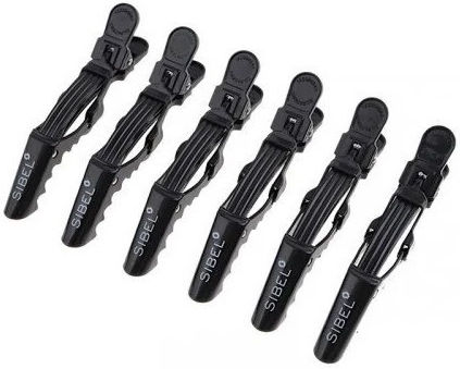 Strong Gator 9cm 6 Pcs Black Hair Clips Sibel