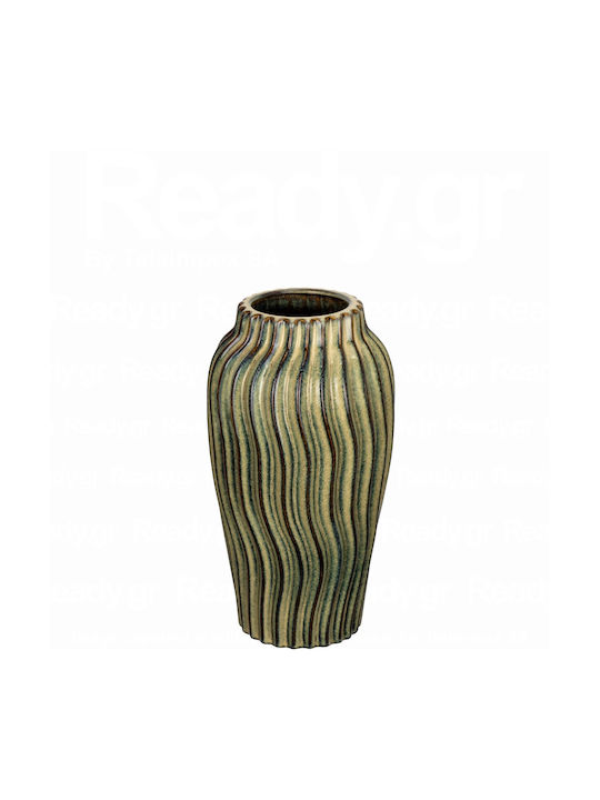 Ready Διακοσμητικό Βάζο Κεραμικό Ancient Εκρού Φ15xΥ27cm