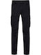 Trousers Cargo Elastic Dark Black