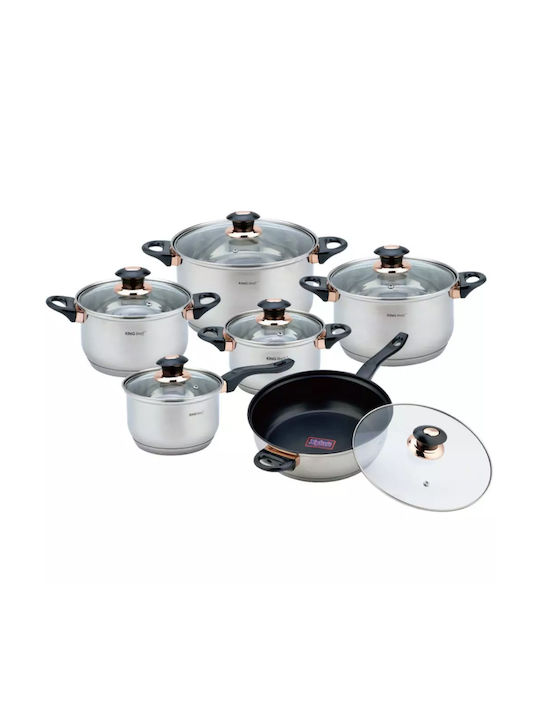 KING Hoff Cookware Set Made of Stainless Steel ...