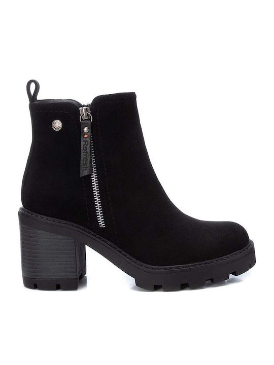 Women's Ankle Boots with Medium Heel Black