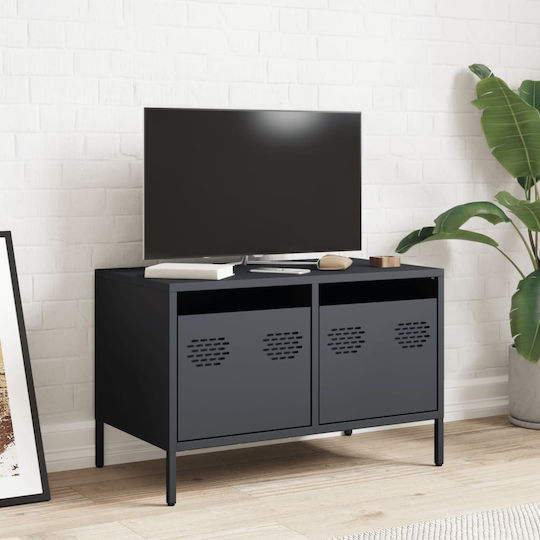 TV-Ständer Aus Metall Anthrazit M68xT39xH43.5cm