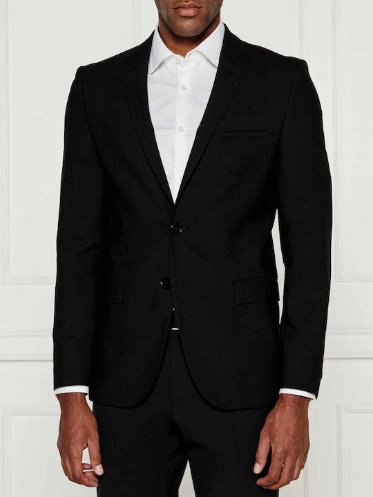 Arti232x Men's Suit Jacket Slim Fit Black