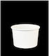 White Paper Ice Cream Bowl 300ml Ø9.5xh6.2cm Pack of 50pcs Tefaco 001510