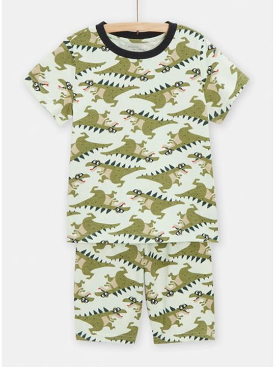 Kids' Set with Shorts Summer 2pcs Green