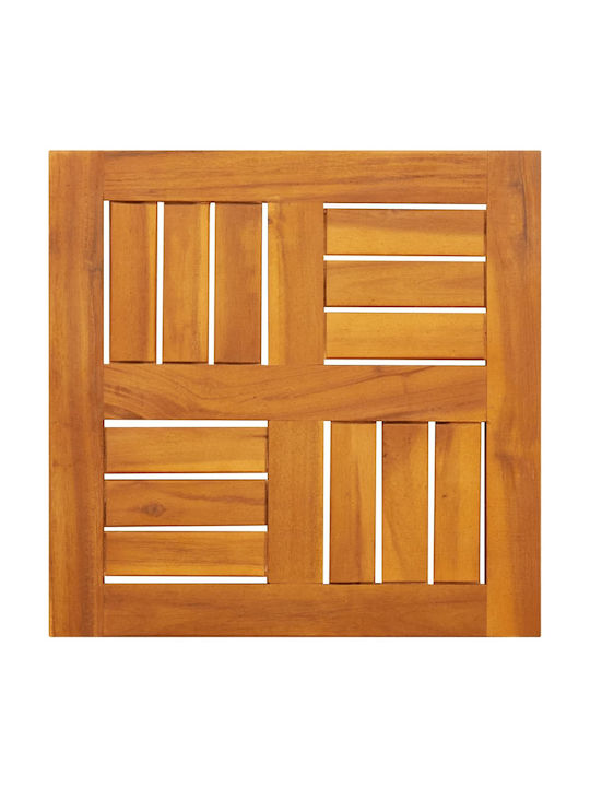 vidaXL Square Table Surface made of Solid Wood Brown 40x40x2cm 4004252 1pcs