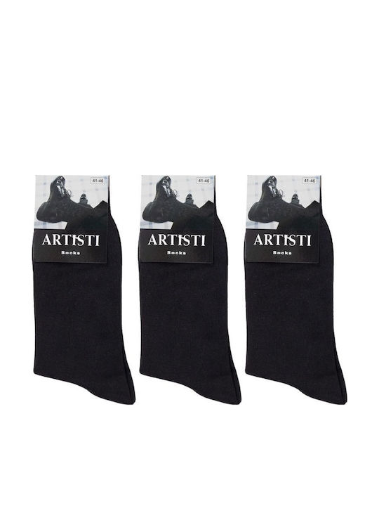 Artisti Italiani Ανδρικές Κάλτσες Μαύρο 3Pack
