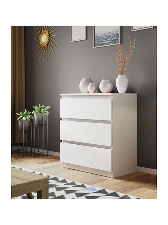 Juniper 3S Wooden Chest of Drawers with 3 Drawe...