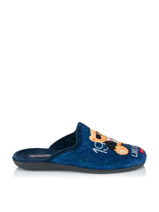 FAME Men's Slipper Blue