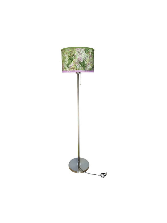 Oxygen Coral Purple Floor Lamp H165xW1.65cm. with Socket for Bulb E27 Green