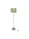 Oxygen Coral Purple Floor Lamp H165xW1.65cm. with Socket for Bulb E27 Green
