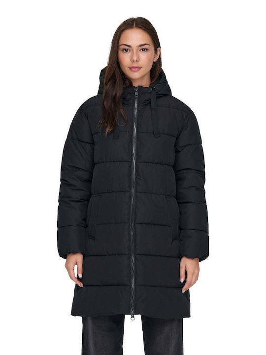 Only Μπουφάν Puffer Μαύρο