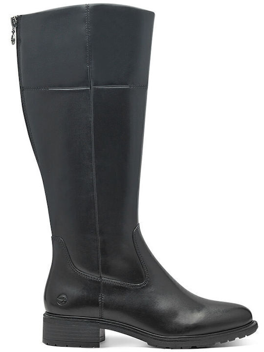 Tamaris Leder Damenstiefel Schwarz
