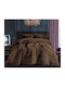 Silk Fashion Duvet Cover Single 170x220cm Coffee