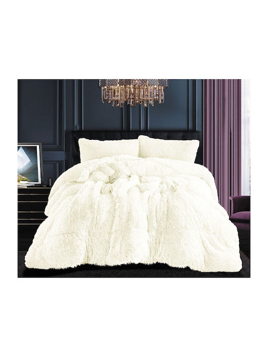 Silk Fashion Κουβερτοπάπλωμα Υπέρδιπλο 220x240εκ. Λευκό 350 GSM
