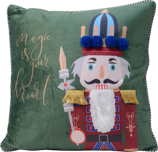 Jardi Christmas Decorative Pillow Square Green 45x45cm