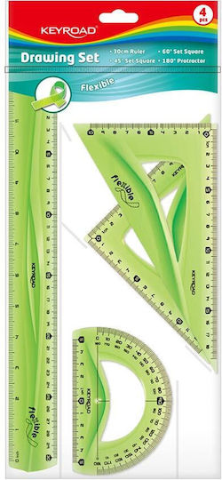 Keyroad Set von 4 geometrischen Instrumenten