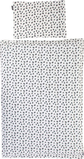 Childhome Set Copertă de Pătuț cu Față de Pernă Leopard 100x140cm.