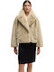 Frauen Pelz Beige