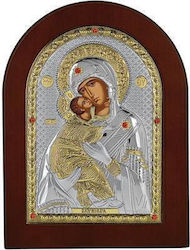 Prince Silvero Свещена Изображение Богородица С Младенеца Дървена 15x21см MA/E1106BX