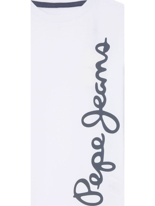 Pepe Jeans Kinderhemd Langarm White Waldo