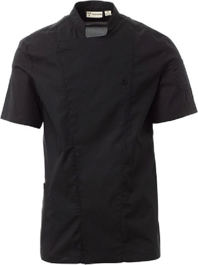 Payper Coat Chef 100% Cotton made Black with Short Sleeve Starlight