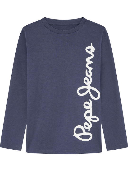 Kinderhemd Langarm Navy Waldo