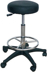 St100 Scaun Rotund Negru 2 Bucăți 53x38x53cm