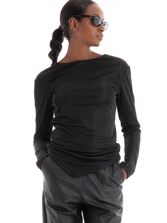 Black & Black Women's Blouse Black