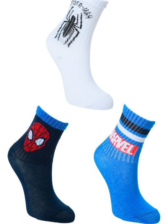 Superheroes Șosete pentru Copii Blue 3 Perechi