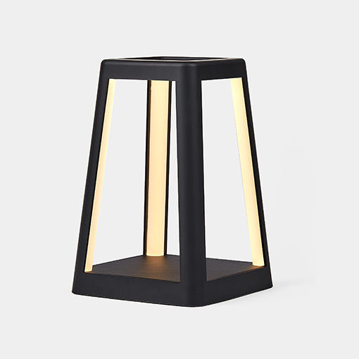Lexon Design Laterne Tragbare LED-Lampe Schwarz