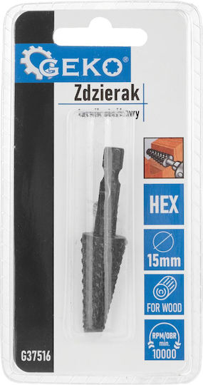 Tapered Wood Cutter 15 Mm Hex Clamping Geko G37516