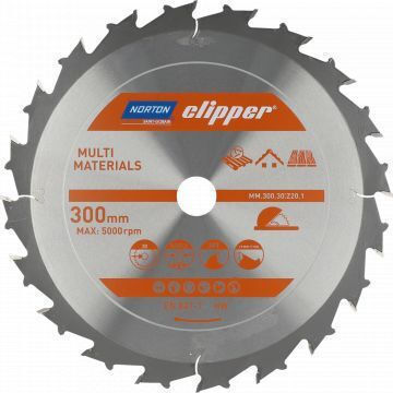 Norton Clipper Norton Circular Saw 350mm x 30mm x 24z Multi Materials Demolition