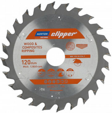 Norton Clipper Norton Circular Saw 355mm X 30mm X 40z Wood Atb Composites 3.2/2.4 Pieces