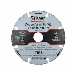 Silver Universal Cutting Disc Cemented Carbide 125mm