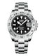 Lige Men's Watch 43mm Battery with Silver Metal Bracelet