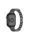 Leewello LW-380 Armband Rostfreier Stahl Schwarz (Apple Watch 38/40/41/42mm)