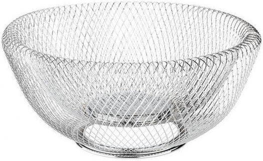 APS Fruit Bowl Metallic Silver 31x31x14cm