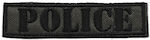 Police Chest Badge Velcro Olive Black