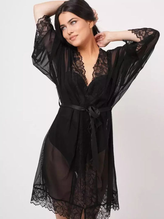 Bonatti Pentru Femei Halat Transparent, Lacy