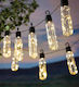 Led Light Garland Lux Model 10 Bulbs 380cm Solar Powered Warm White Light R
