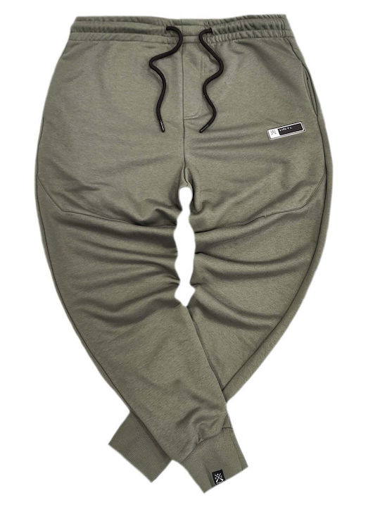 Sweatpants with Elastic Khaki