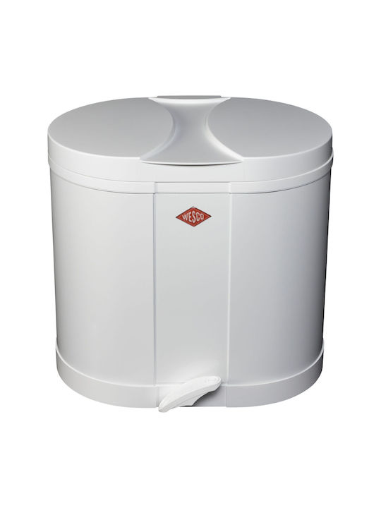 Wesco Plastic Office Waste Bin 30L White